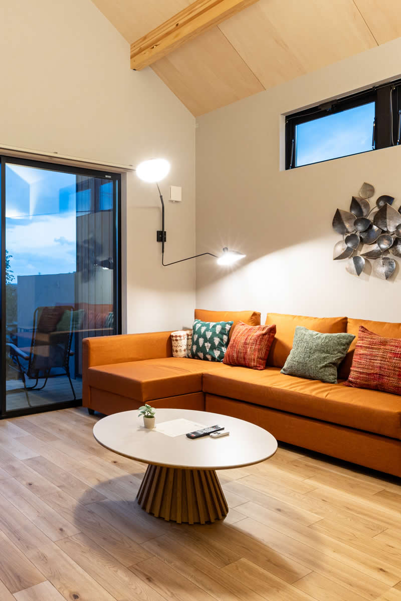 リビングルーム - アメリカ西海岸スタイル