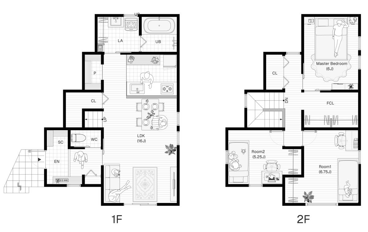 A号地 間取り図